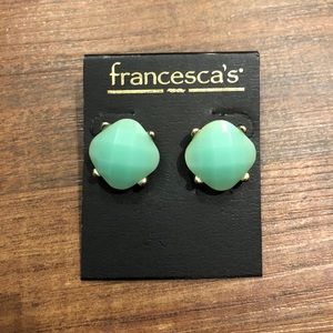 Francesca’s teal drop earrings